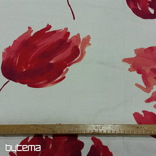 Tessuto decorativo IZALINE rosso
