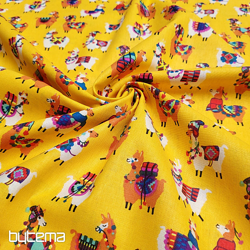 Tessuto decorativo LAMA giallo