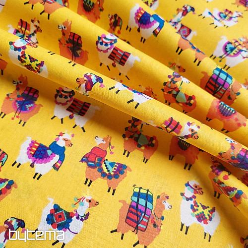 Tessuto decorativo LAMA giallo
