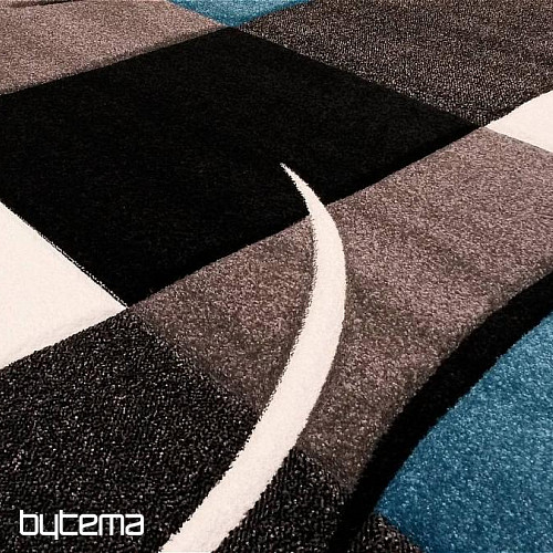 Tappeto moderno MOND MERINO turchese