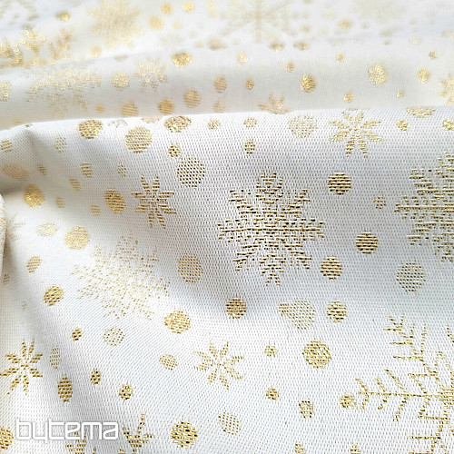 Tessuto decorativo jacquard FLAKES I oro