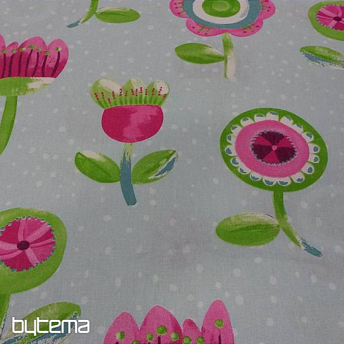 Tessuto di cotone per bambini Tulipani