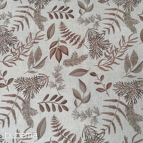 Tessuto decorativo FELCE MARRONE