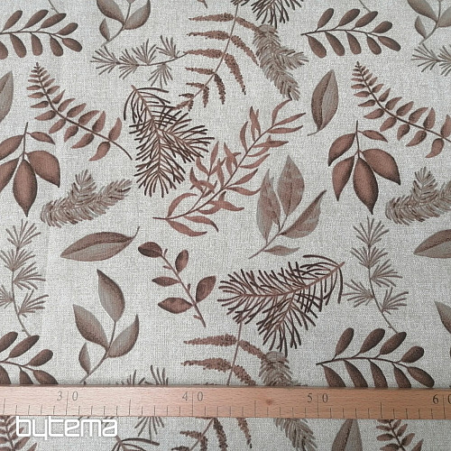 Tessuto decorativo FELCE MARRONE