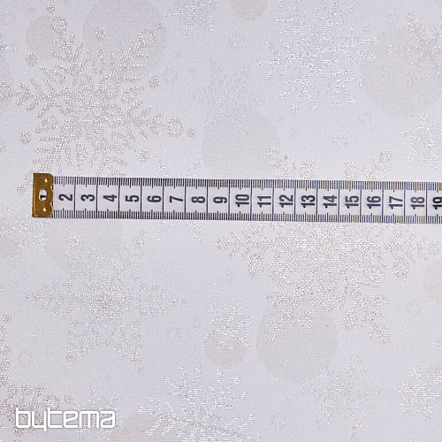 Tessuto decorativo jacquard FLAKES II. argento naturale
