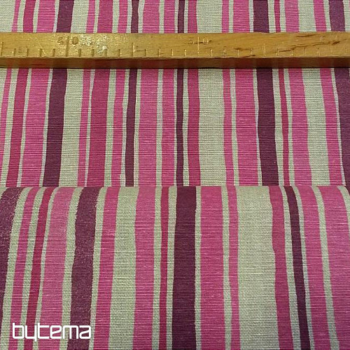 Tessuto decorativo INDI strisce rosa