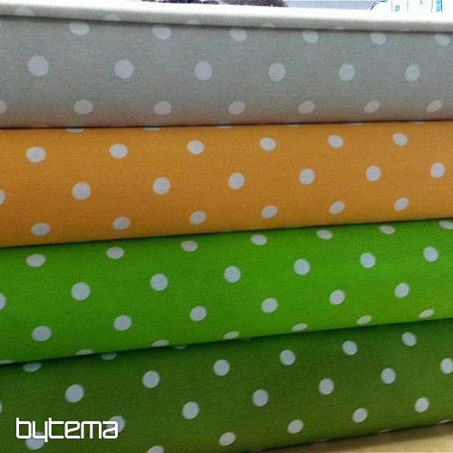 Tessuto decorativo a pois NEO verde 706