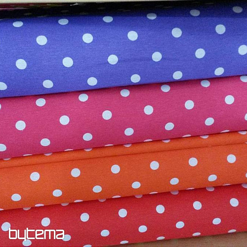 Tessuto decorativo a pois NEO viola 302