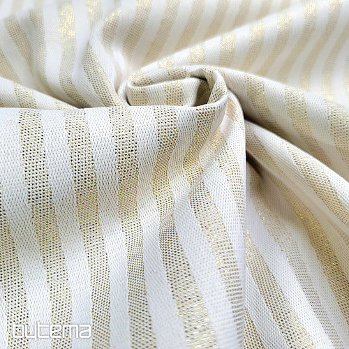 Tessuto decorativo jacquard STRIPES oro
