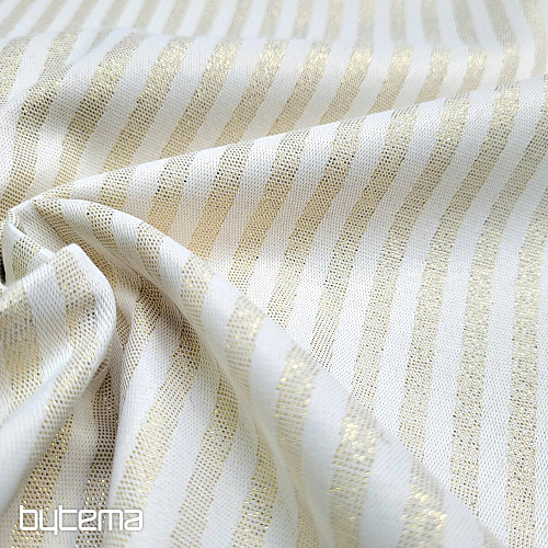 Tessuto decorativo jacquard STRIPES oro