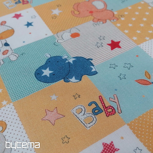 Tessuto in cotone BABY ZOO multicolore