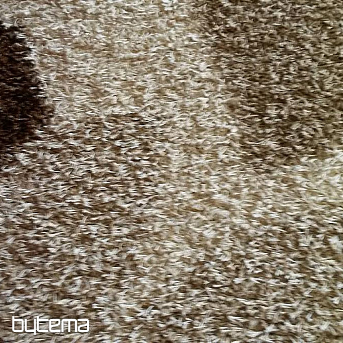 Tappeto in pezzi SHAGGY EXTRA foglie beige