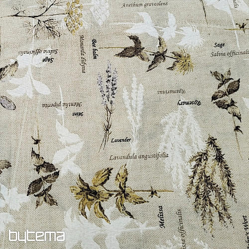 Tessuto decorativo BOTANICO marrone
