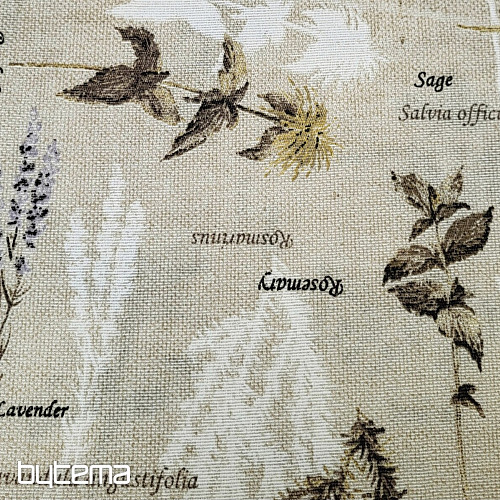 Tessuto decorativo BOTANICO marrone