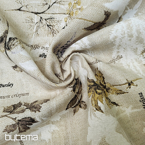 Tessuto decorativo BOTANICO marrone