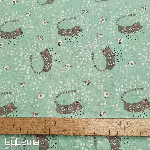 Tessuto di cotone ITCHY CAT