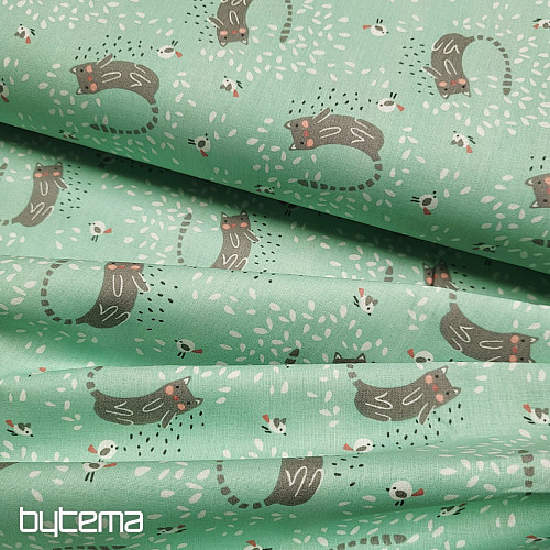 Tessuto di cotone ITCHY CAT