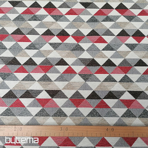 rivestimento in tessuto LUSA triangolo rosso