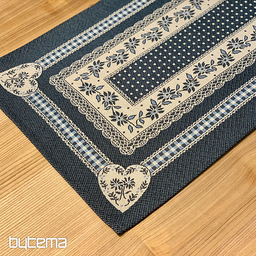 Tovaglia e scialle arazzo SELSKÁ JIZBA blu