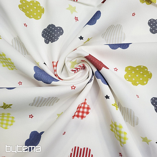 Tessuto decorativo per bambini NUVOLE