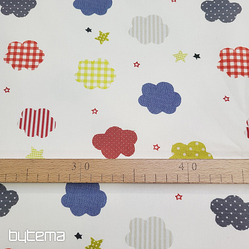 Tessuto decorativo per bambini NUVOLE