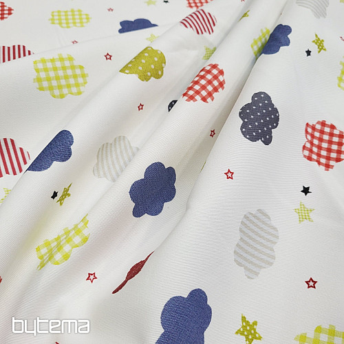 Tessuto decorativo per bambini NUVOLE