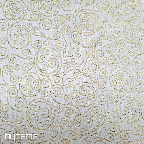 Tessuto decorativo jacquard FLASH ornamento oro
