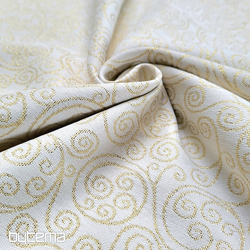 Tessuto decorativo jacquard FLASH ornamento oro