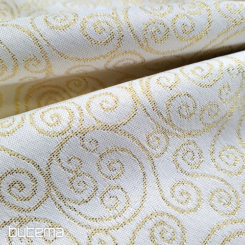 Tessuto decorativo jacquard FLASH ornamento oro