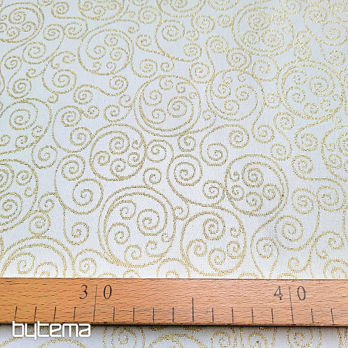 Tessuto decorativo jacquard FLASH ornamento oro