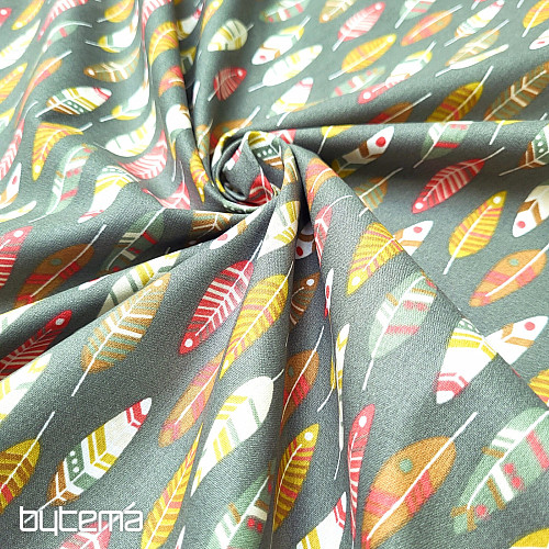 Tessuto di cotone RETRO FEATHERS