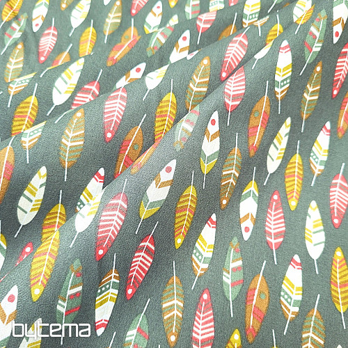 Tessuto di cotone RETRO FEATHERS