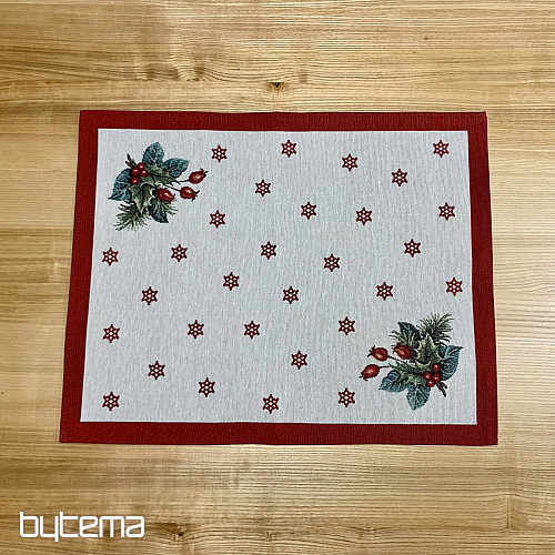 Tovaglia e sciarpa arazzo CANDELA DI NATALE