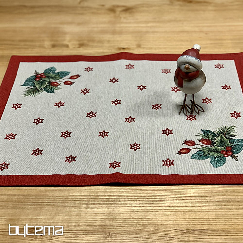 Tovaglia e sciarpa arazzo CANDELA DI NATALE