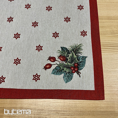 Tovaglia e sciarpa arazzo CANDELA DI NATALE