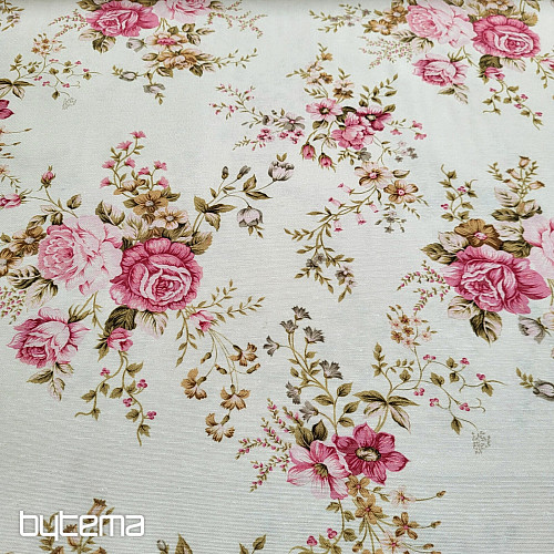 Tessuto decorativo ROSE RAKEL crema