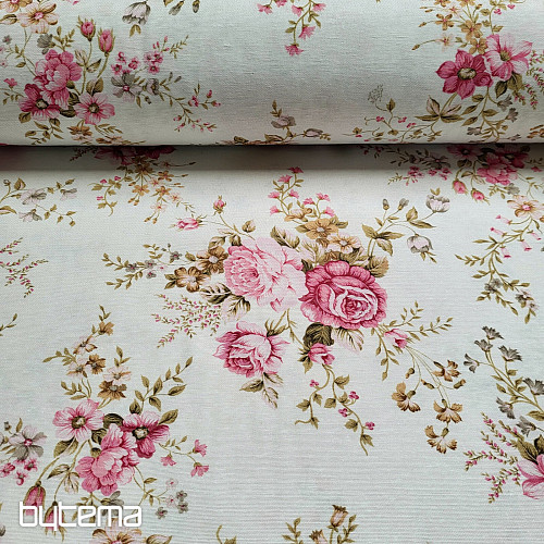 Tessuto decorativo ROSE RAKEL crema