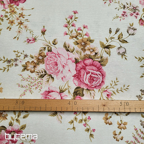Tessuto decorativo ROSE RAKEL crema