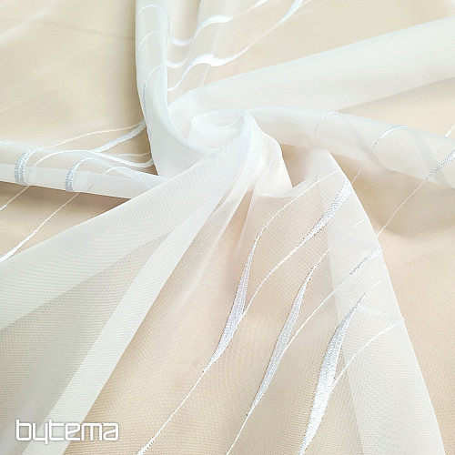 Tenda bianca di lusso ricamata GERSTER 195/0001