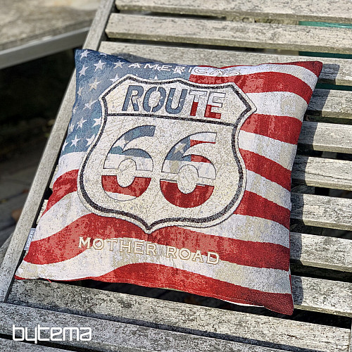 Fodera per cuscino in arazzo ROUTE 66