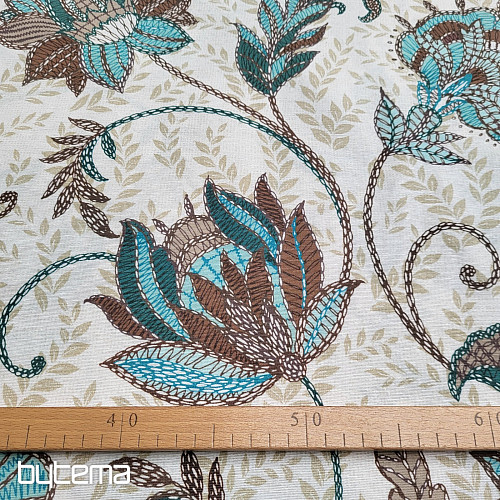 Tessuto decorativo DORKA turchese