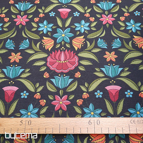 Tessuto decorativo MARIE nero