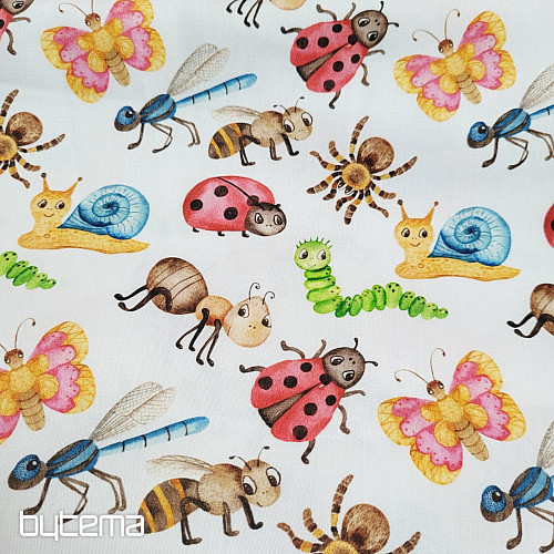 Stampa digitale ANIMALI in raso di cotone per bambini