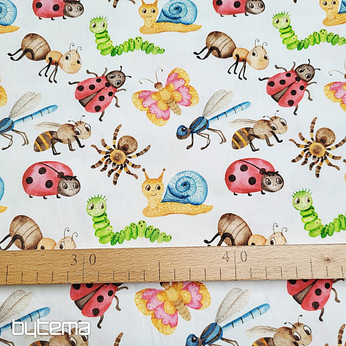 Stampa digitale ANIMALI in raso di cotone per bambini