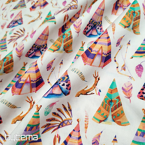 TEEPEE in raso di cotone per bambini con stampa digitale