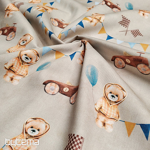 Raso di cotone per bambini stampa digitale BEARS - FACTORY