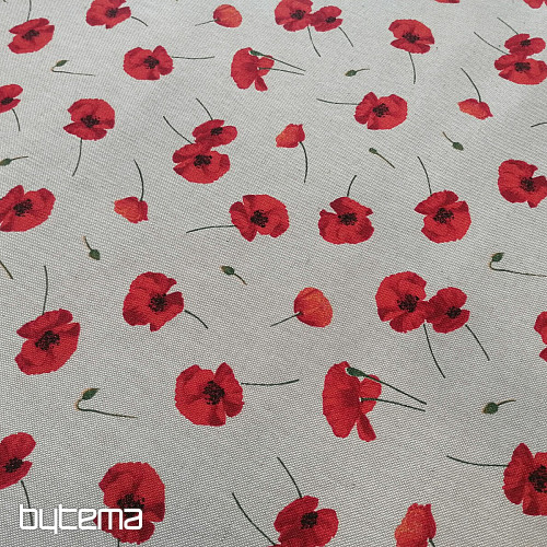 Tessuto decorativo papavero POPPY