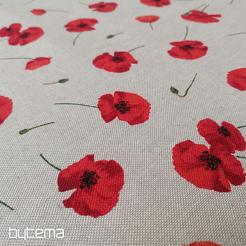 Tessuto decorativo papavero POPPY