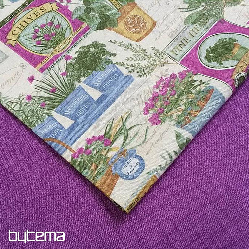 Tessuti decorativi BOTANIK viola