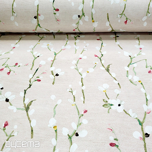 Tessuto decorativo Ramoscelli NOA rosa